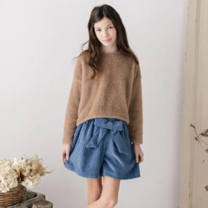 MAGIL Maglia soffice beige cammello girocollo fur MADE IN ITALY