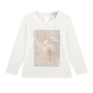 MAGIL T-shirt panna bambina soffione MADE IN ITALY