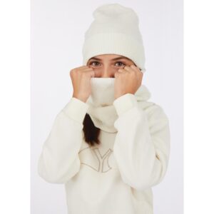 LIU JO  Set cappello + scaldacollo panna tono su tono