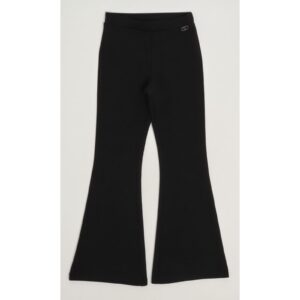 LIU JO Pantalone a zampa nero in felpa jersey stretch