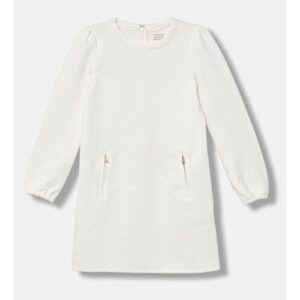 GUESS Abito felpa panna punto Milano tessuto logato