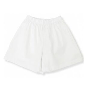 MAGIL Bermuda bambina bianco in popeline stretch MADE IN ITALY