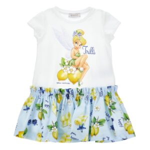 MONNALISA Abito bambina stampa all over limoni - Trilli MADE IN ITALY